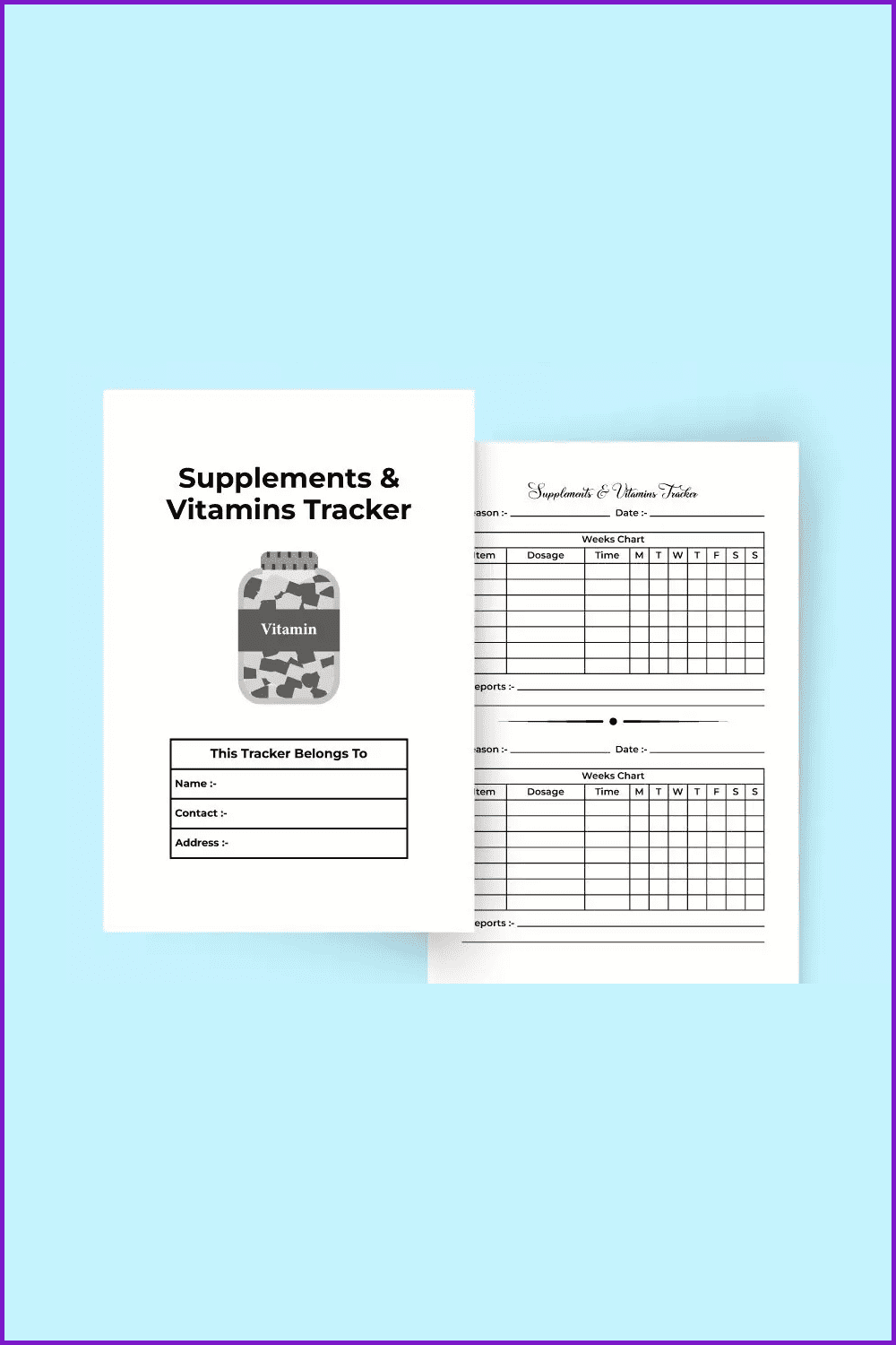 Supplement and vitamins tracker.