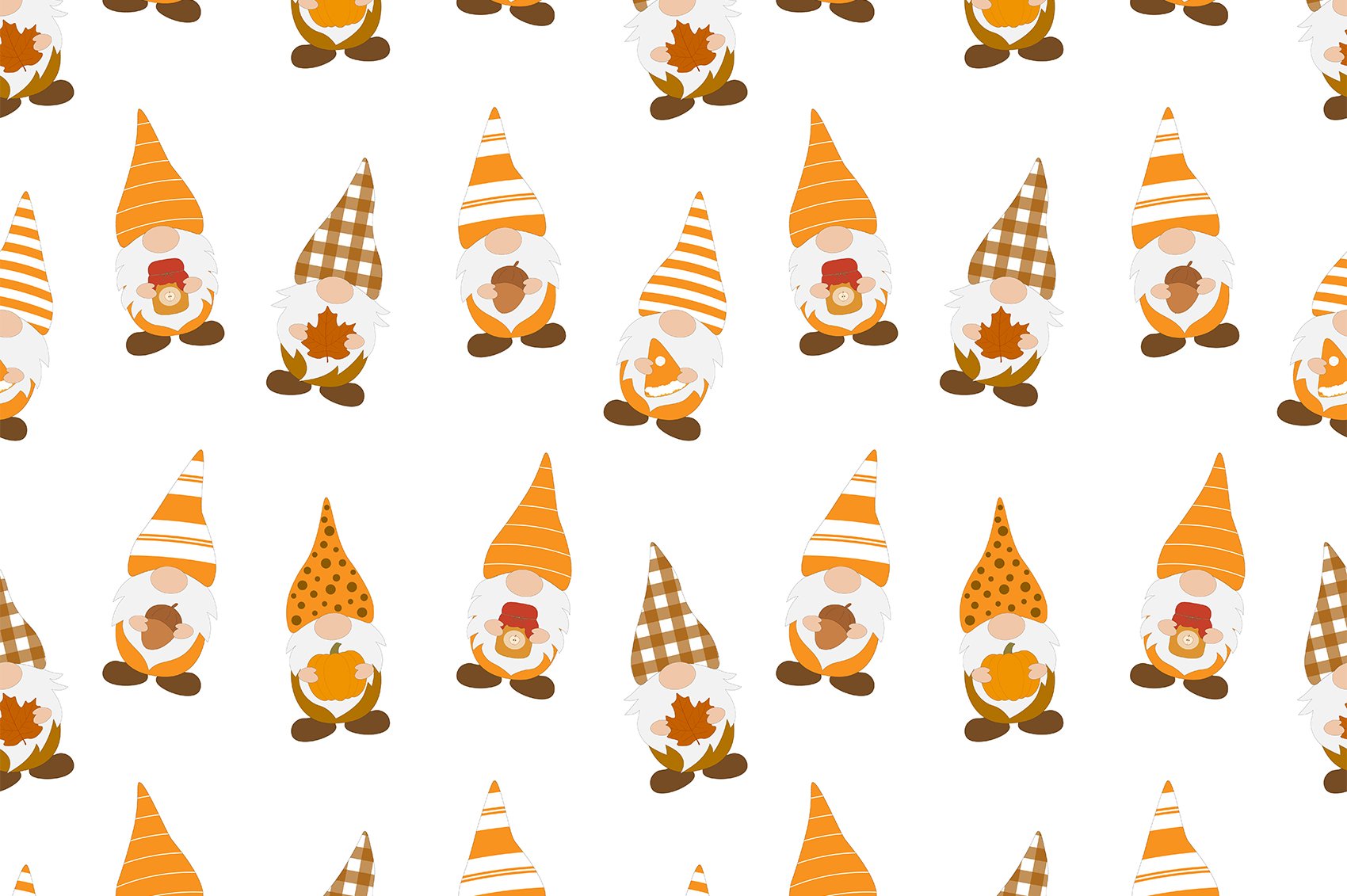 Small gnomes with different hats in waiting for you.