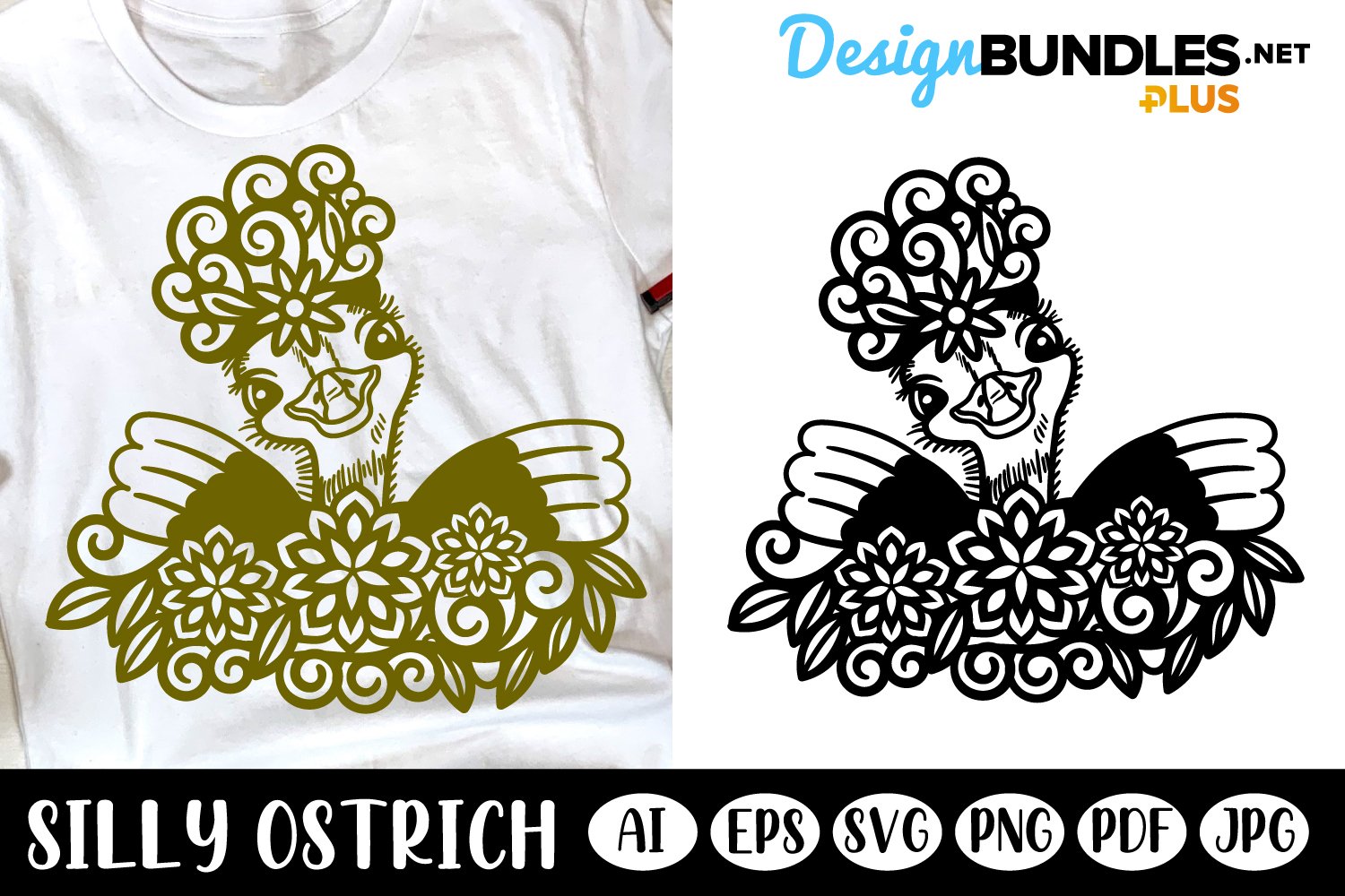 Two color options of ostrich.