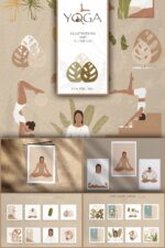 Yoga Abstract Graphic Collection – MasterBundles