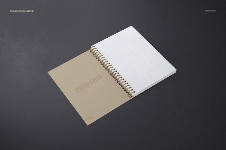A5 Spiral Notebook Mockup Set – MasterBundles