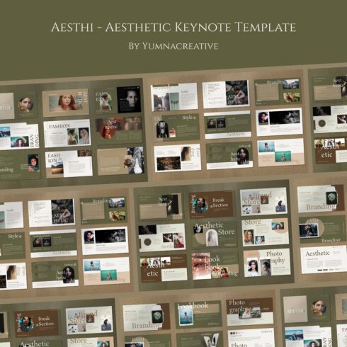 Aesthi Aesthetic Keynote Template - main image preview.
