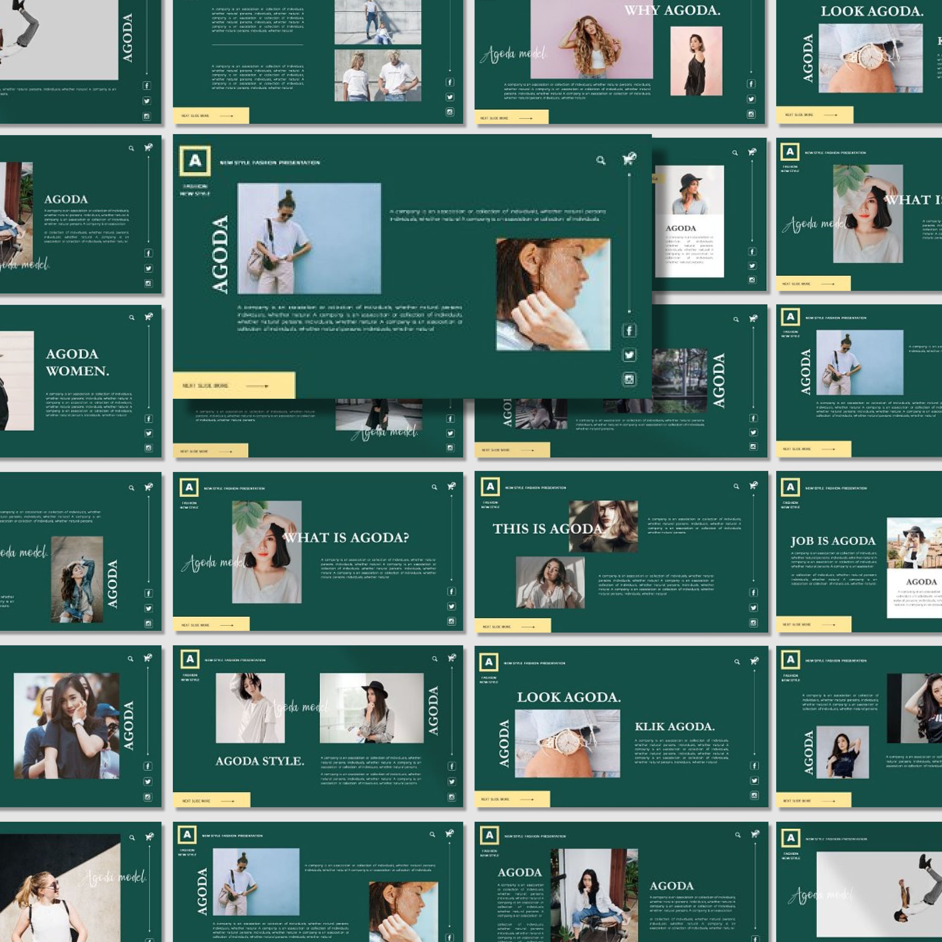 Agoda fashion google slide created by Barland Design.