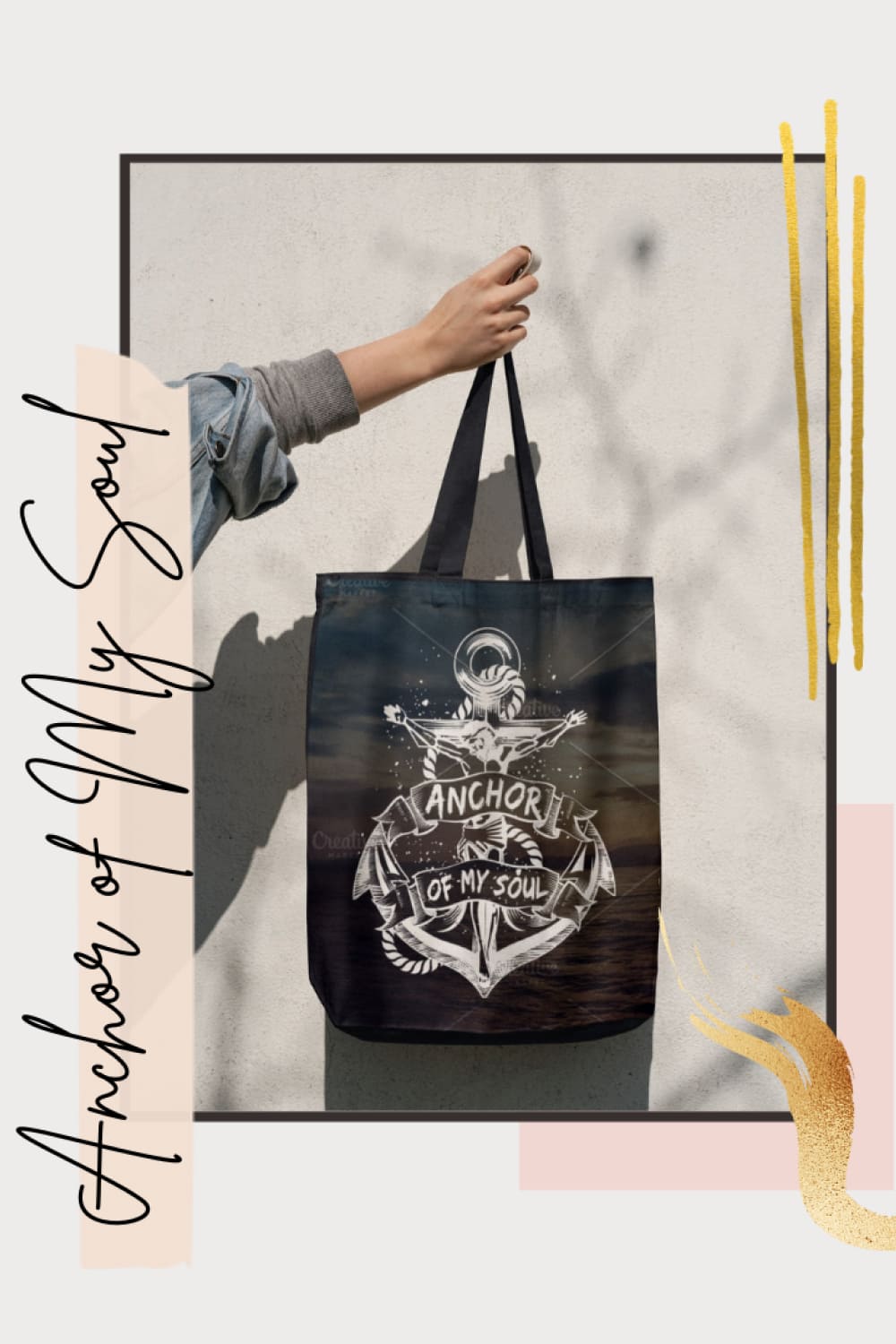 Anchor Of My Soul Typography Design - Pinterest.
