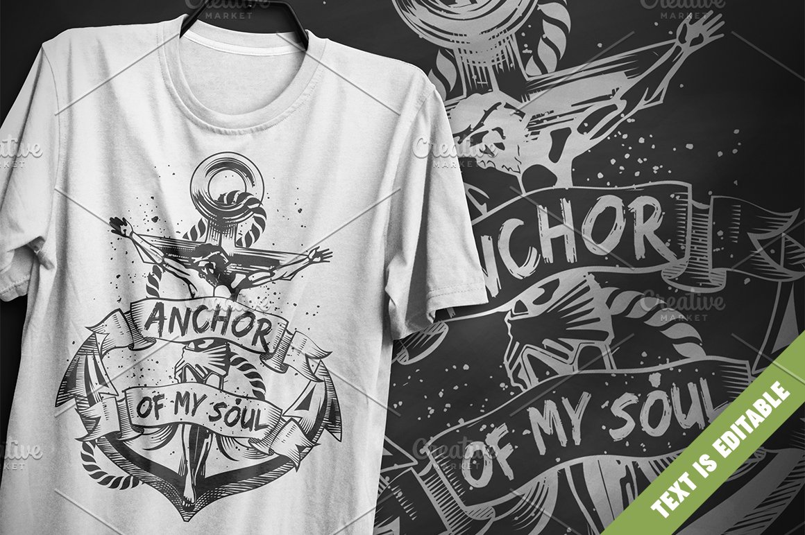 Anchor Of My Soul Typography Design Cover.