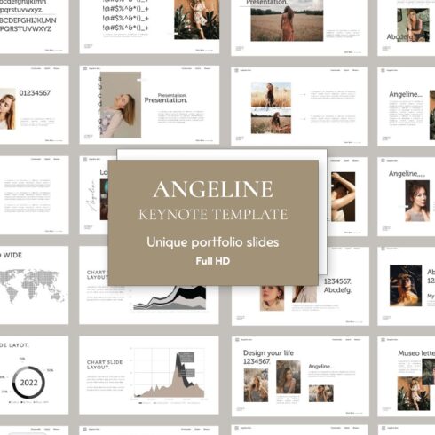 Angeline Keynote Template - main image preview.