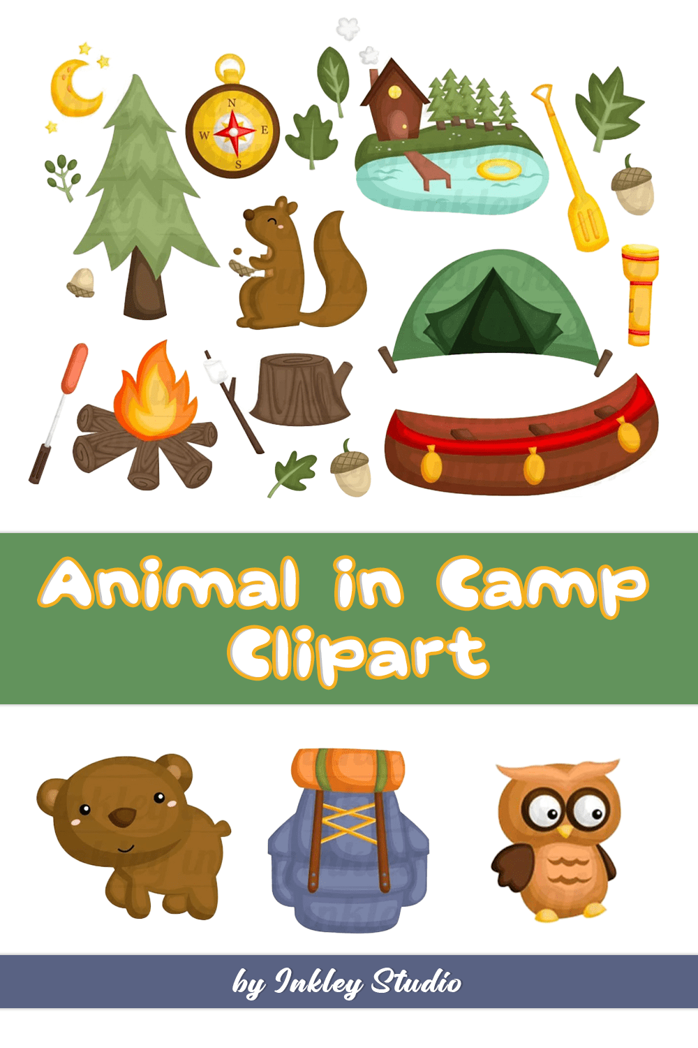 animal in camp clipart pinterest