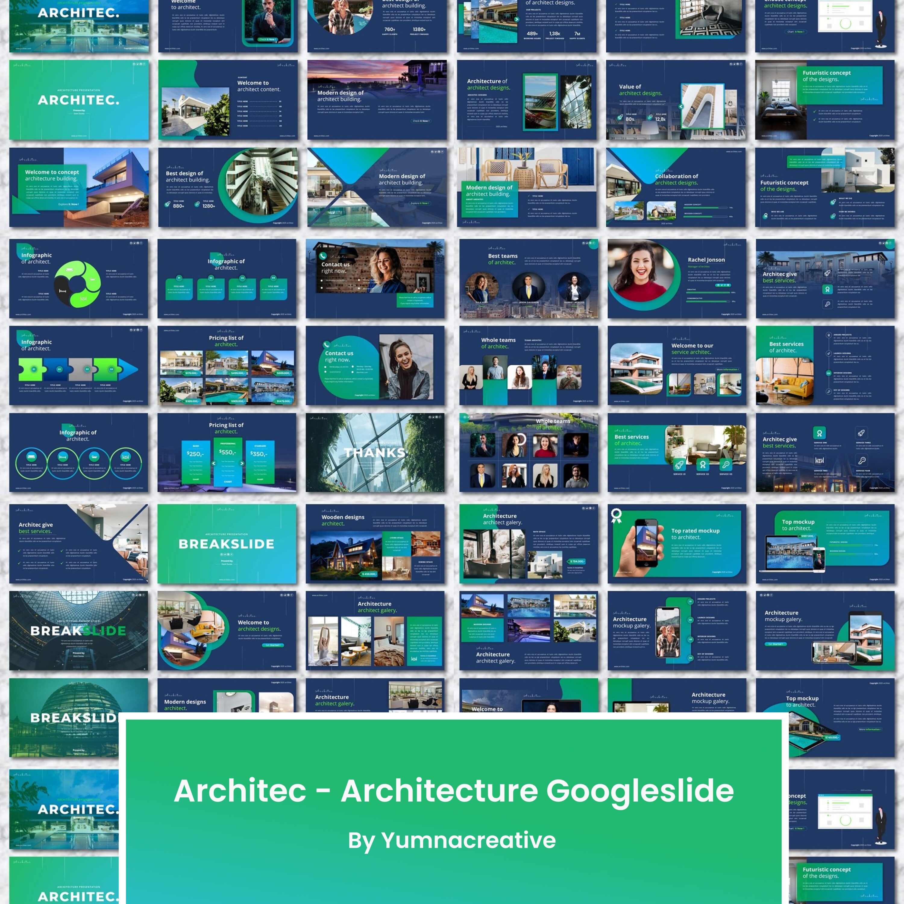 Architec Architecture Google Slide - main image preview.