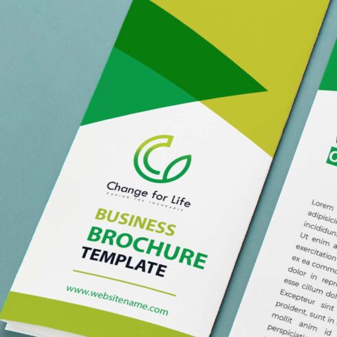 Corporate Business Trifold Brochure cover image.