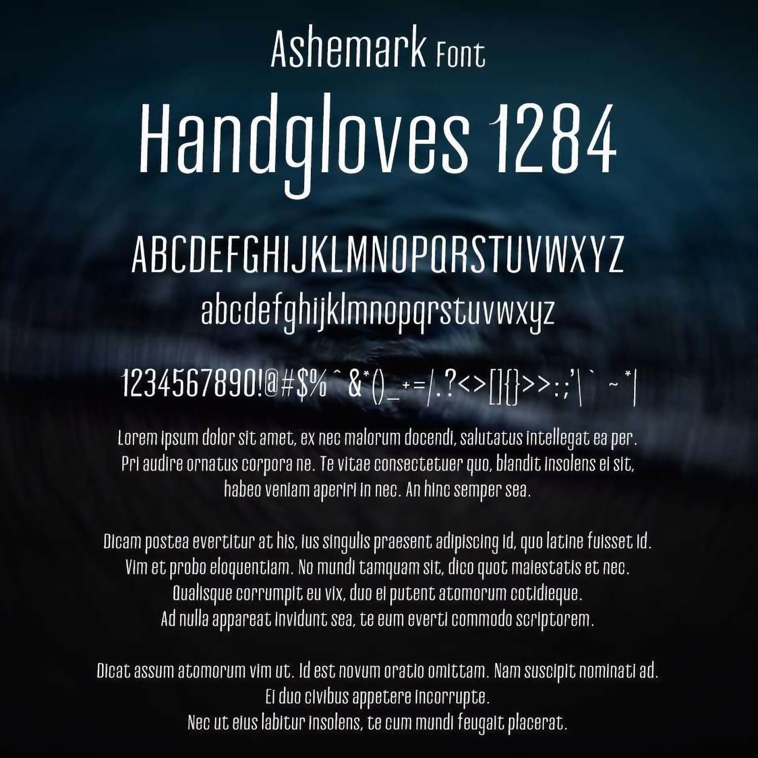 Ashemark Font cover.