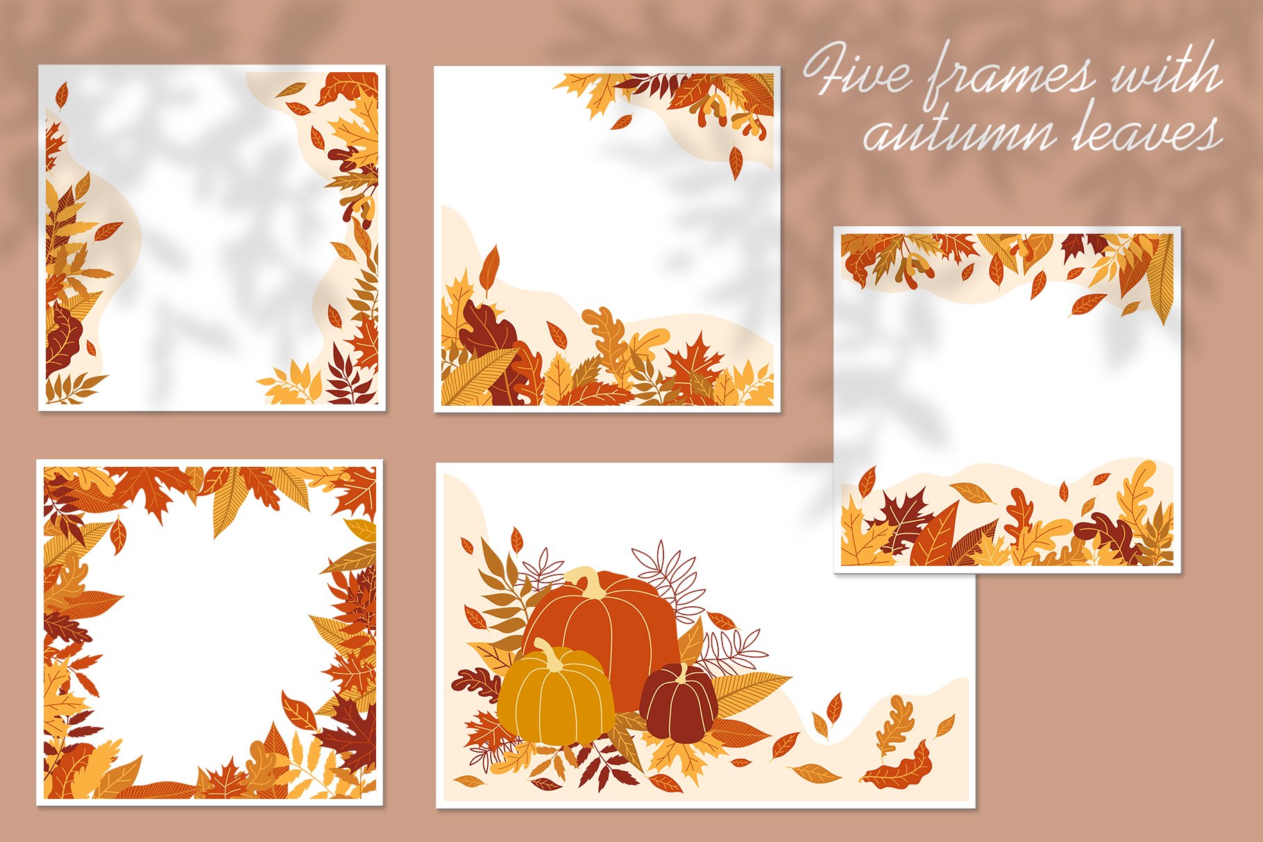 Autumn frames collection.