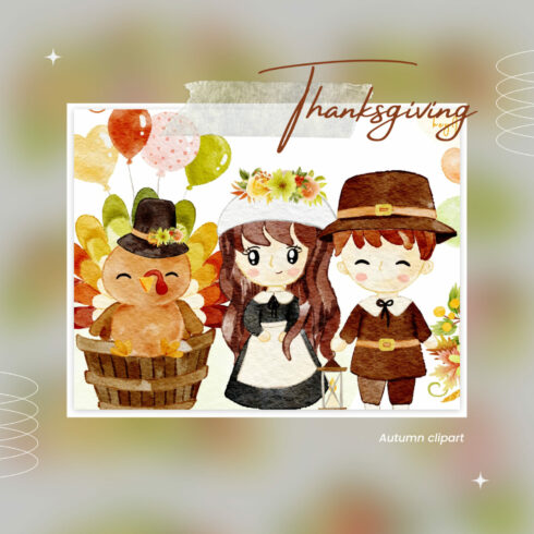 Autumn Thanksgiving clipart.