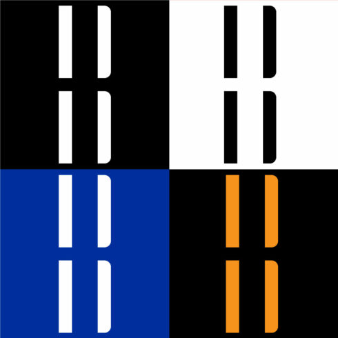 B Monogram Letter Logo cover image.