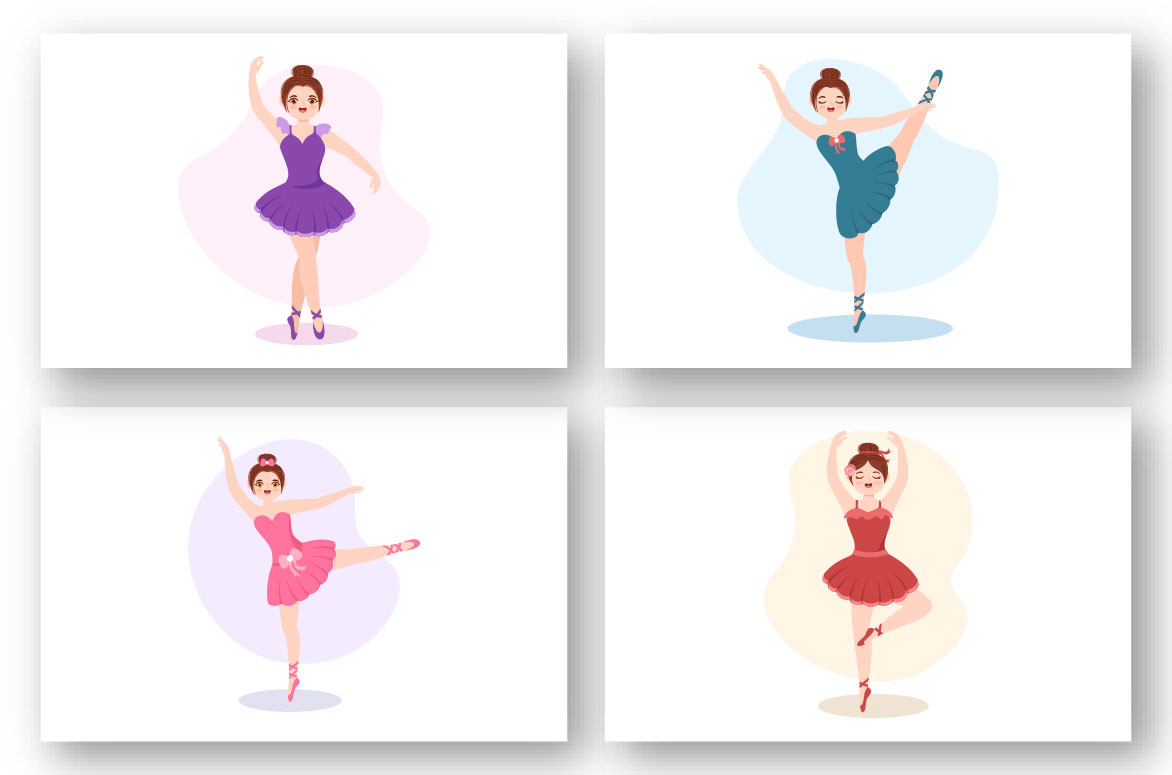 15 Ballet or Ballerina Illustration for your design.