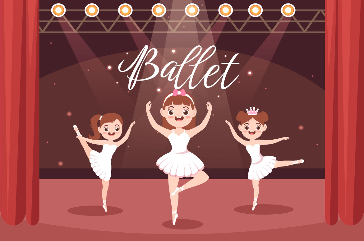 15 Ballet or Ballerina Illustration.
