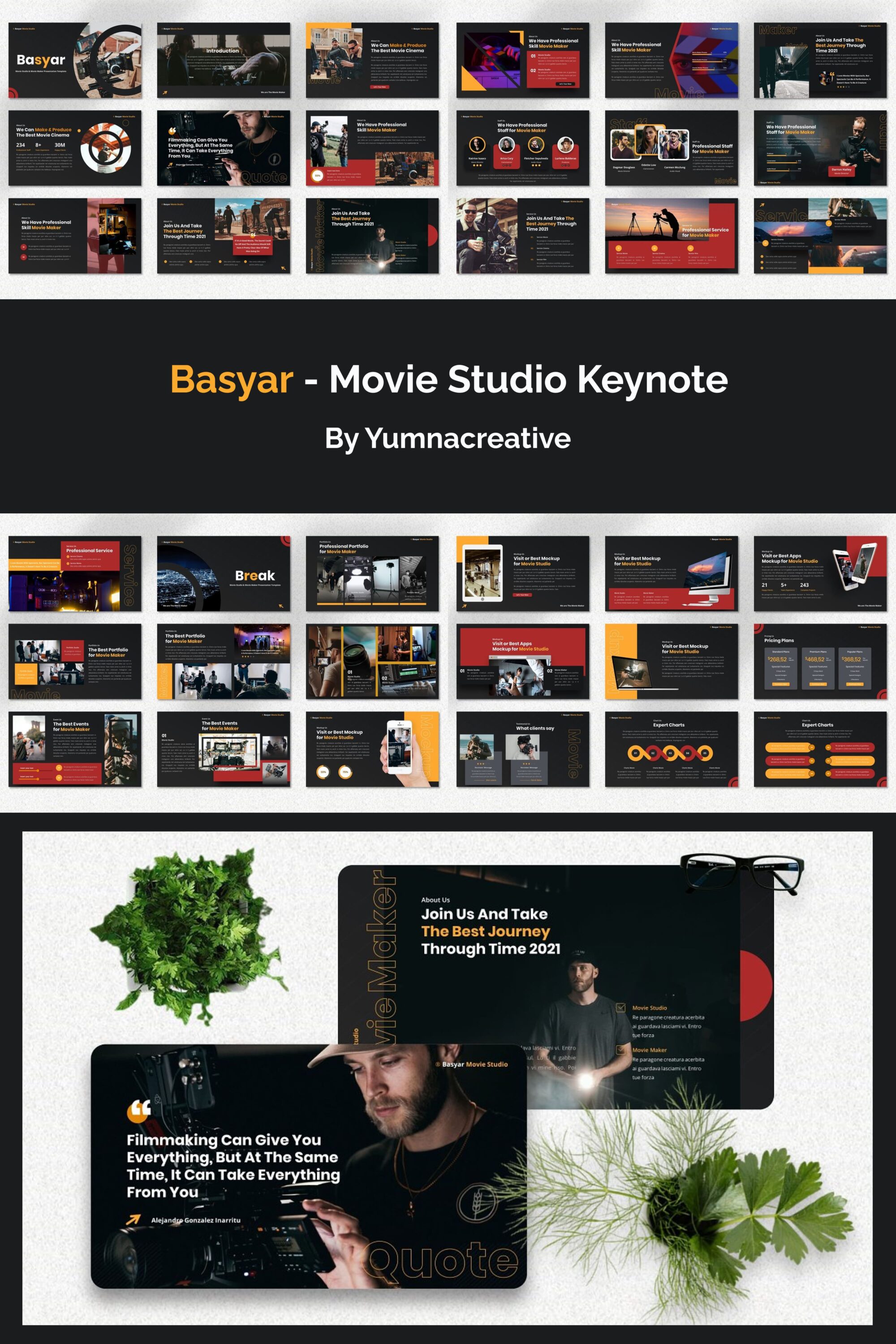 Basyar - Movie Studio Keynote - pinterest image preview.
