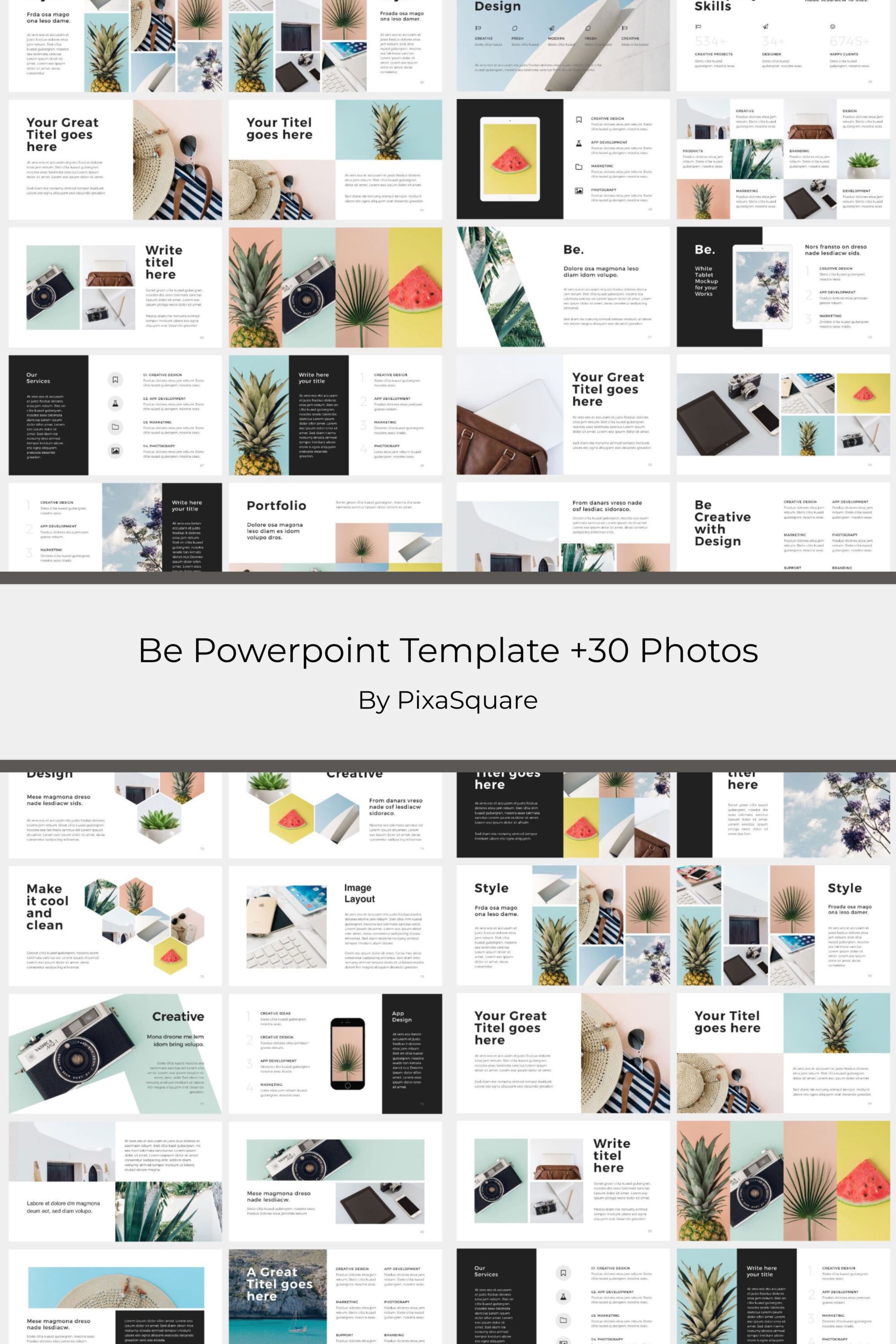 be powerpoint template 30 photos 03