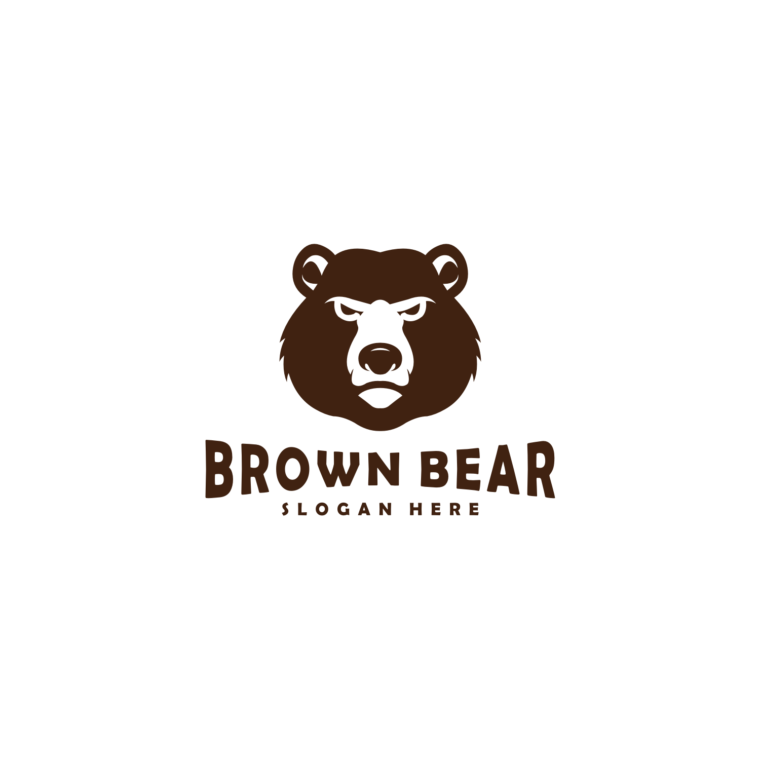 Epic Face Bear Mascot Logo Stock Vector (Royalty Free) 2329160967