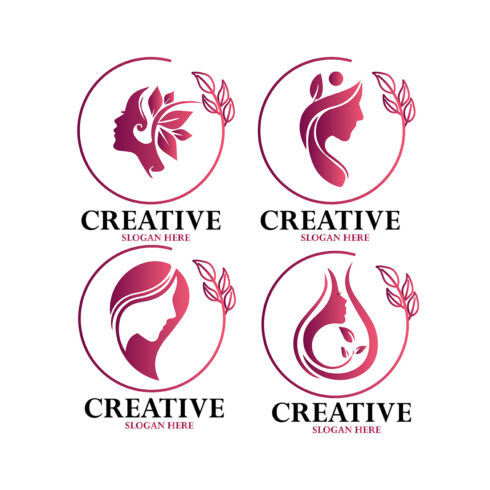 Gradient Woman Fashion and Beauty Logo cover image.