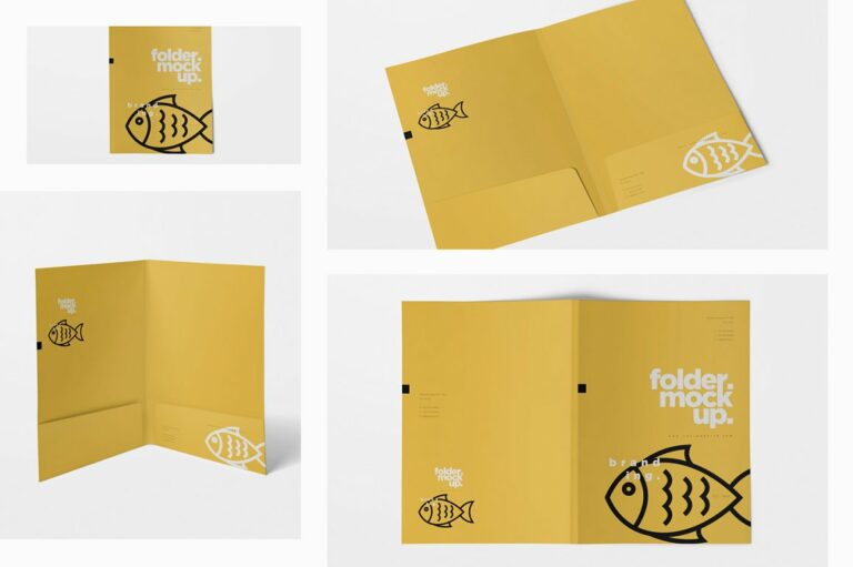 Beautiful Folder Mockups – MasterBundles
