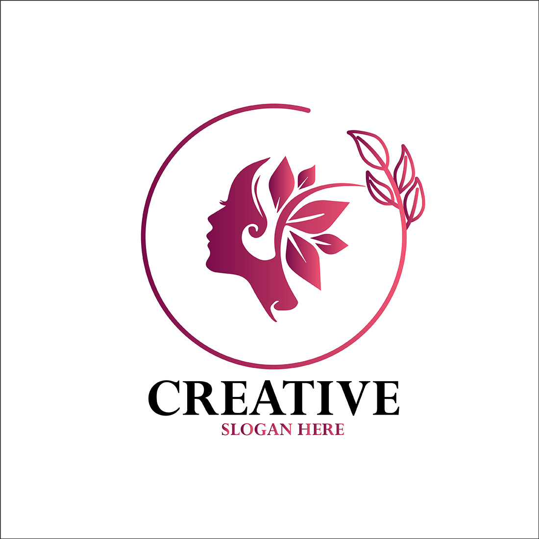 Gradient Woman Fashion and Beauty Logo preview image.