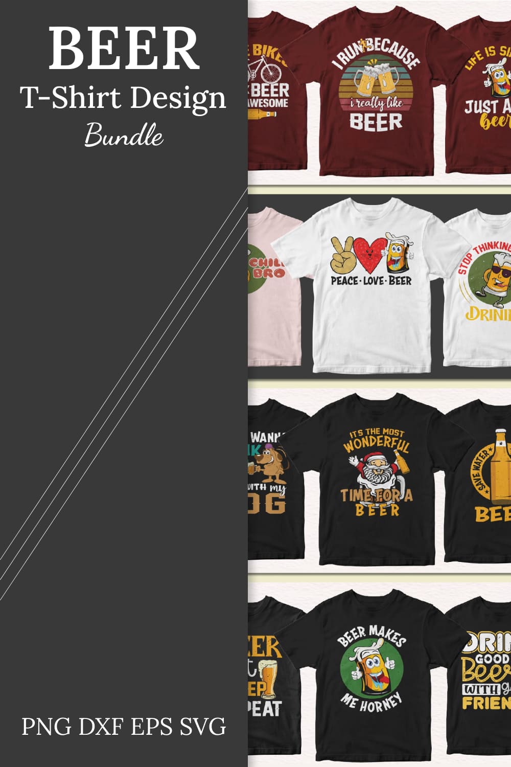 beer t shirt design bundle 02