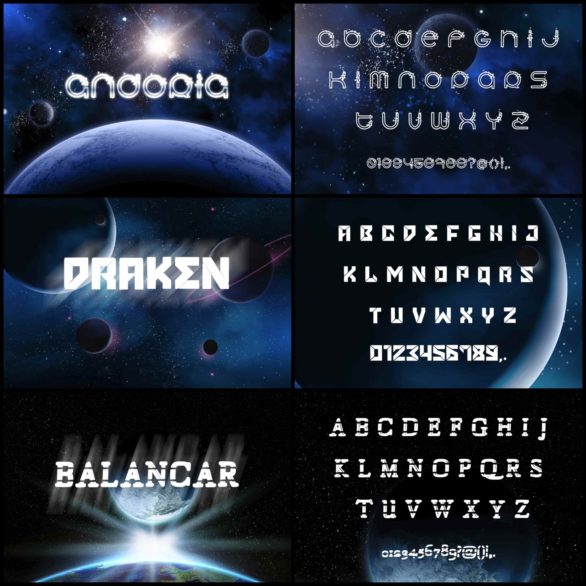 Some font options in light.