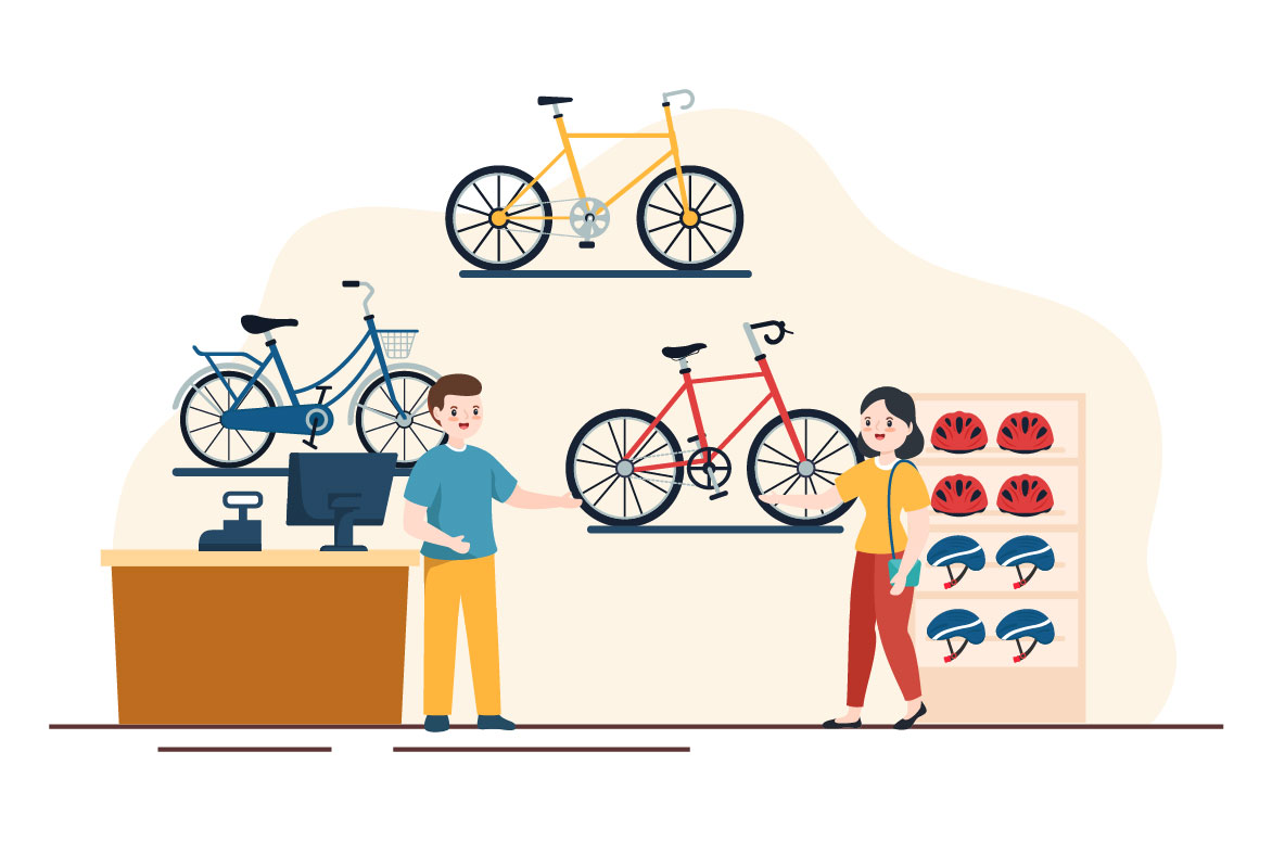 10 Bike Shop Illustration.