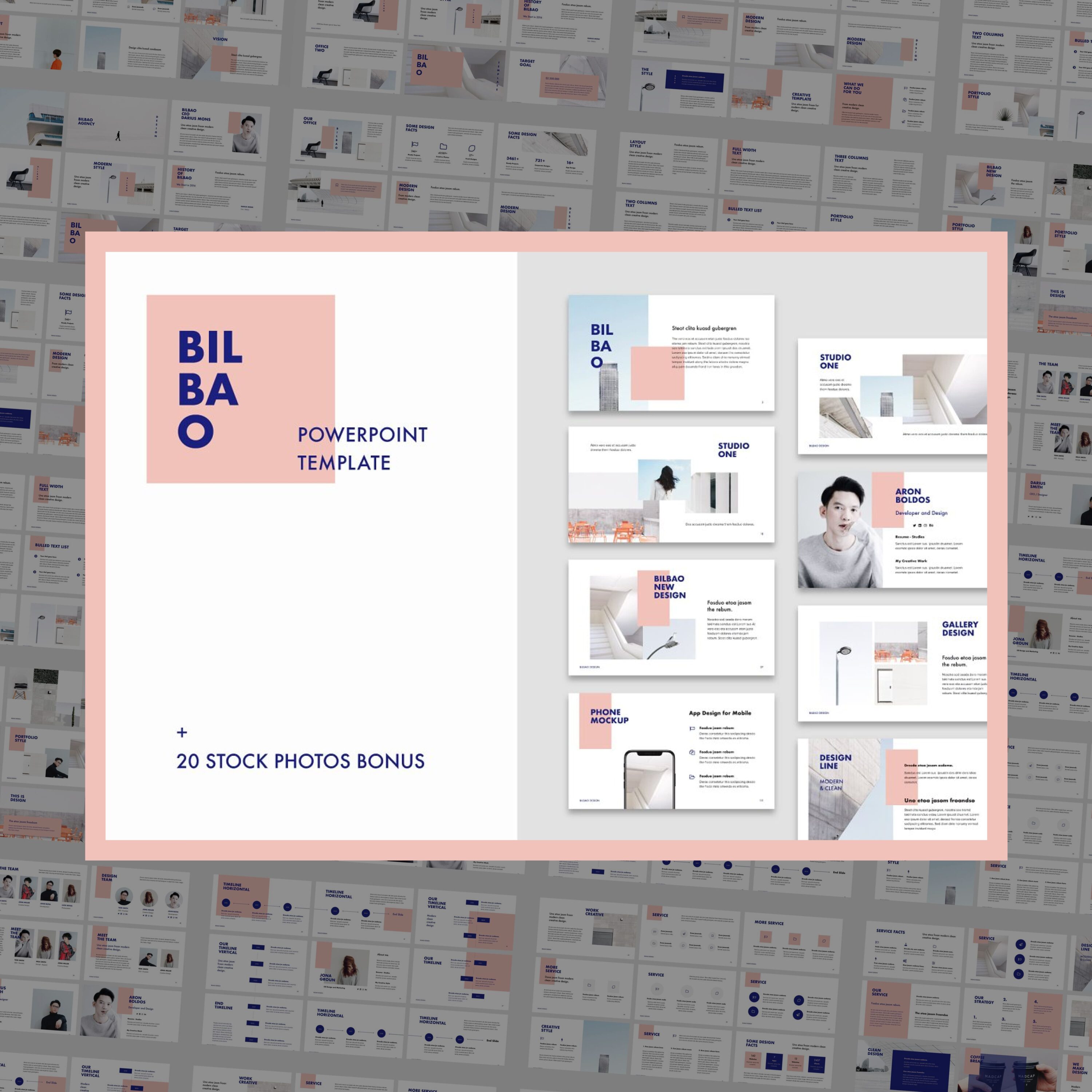 BILBAO - Powerpoint Template + Bonus cover.
