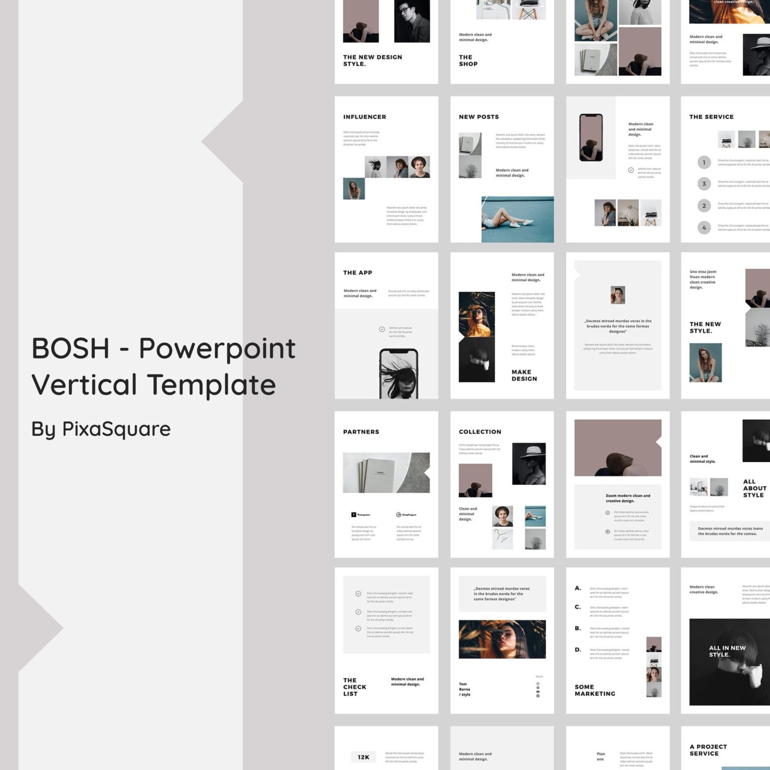 BOSH Powerpoint Vertical Template MasterBundles