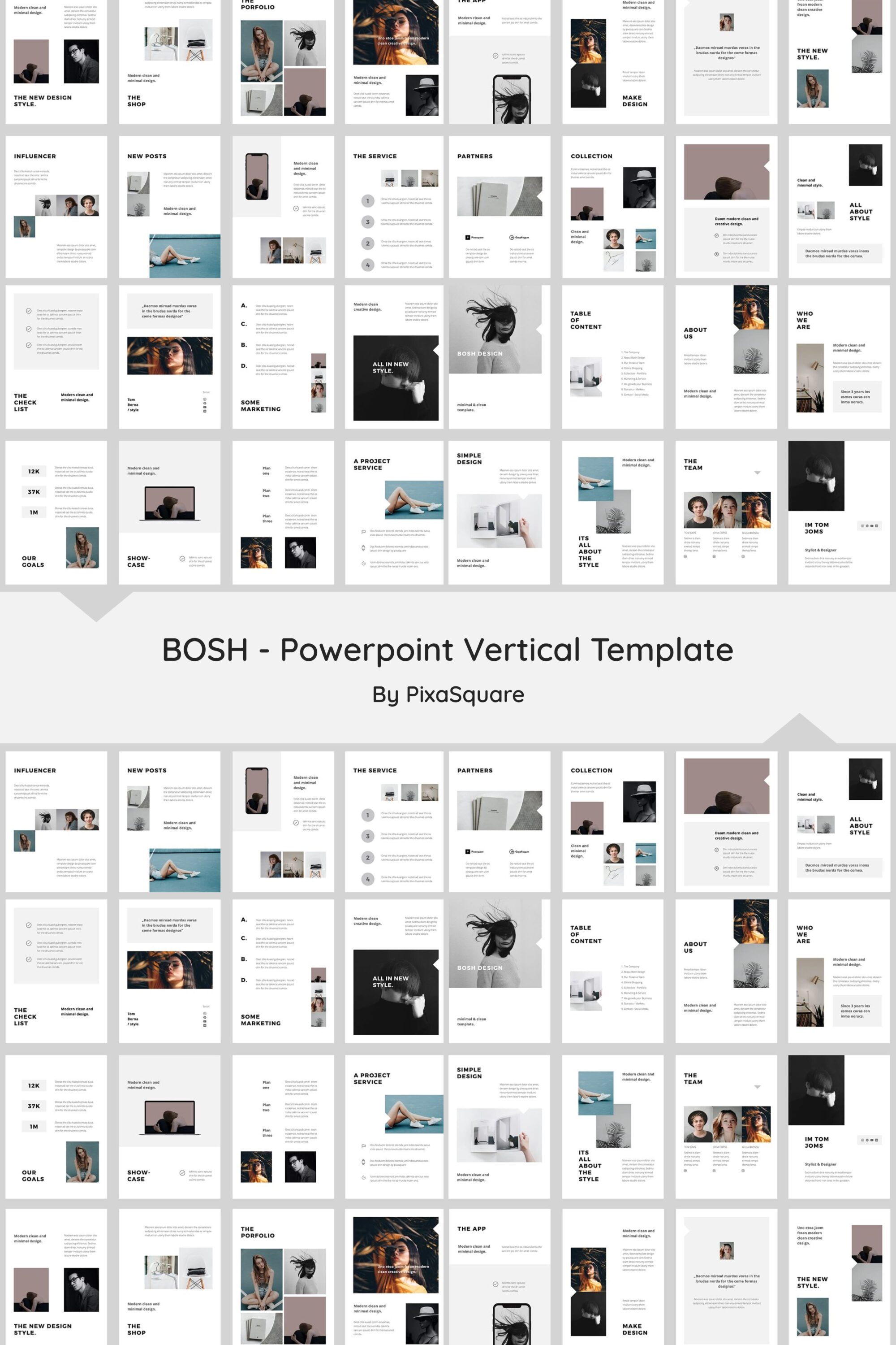 bosh powerpoint vertical template 03