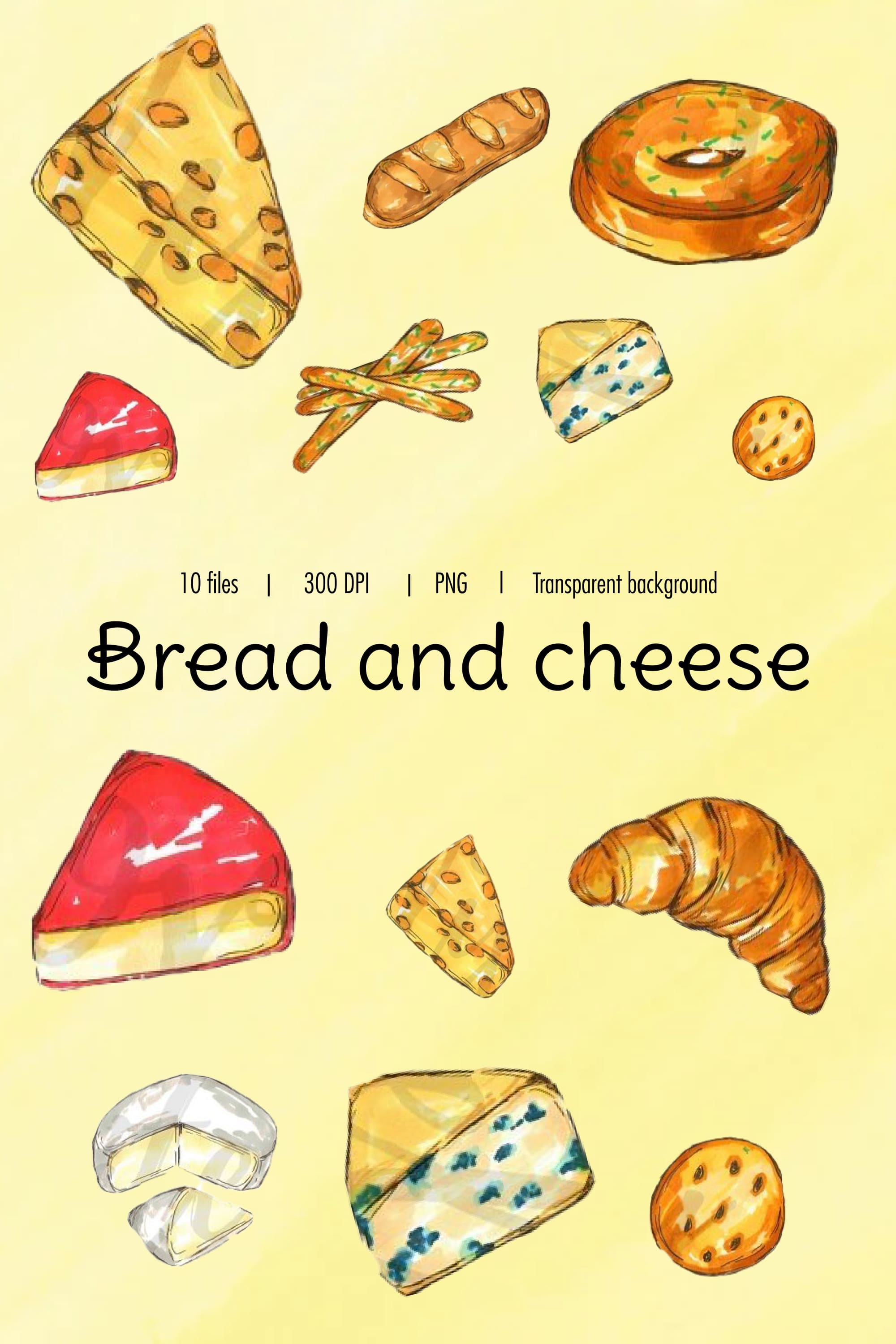Cover of adorable images of bread and cheese.