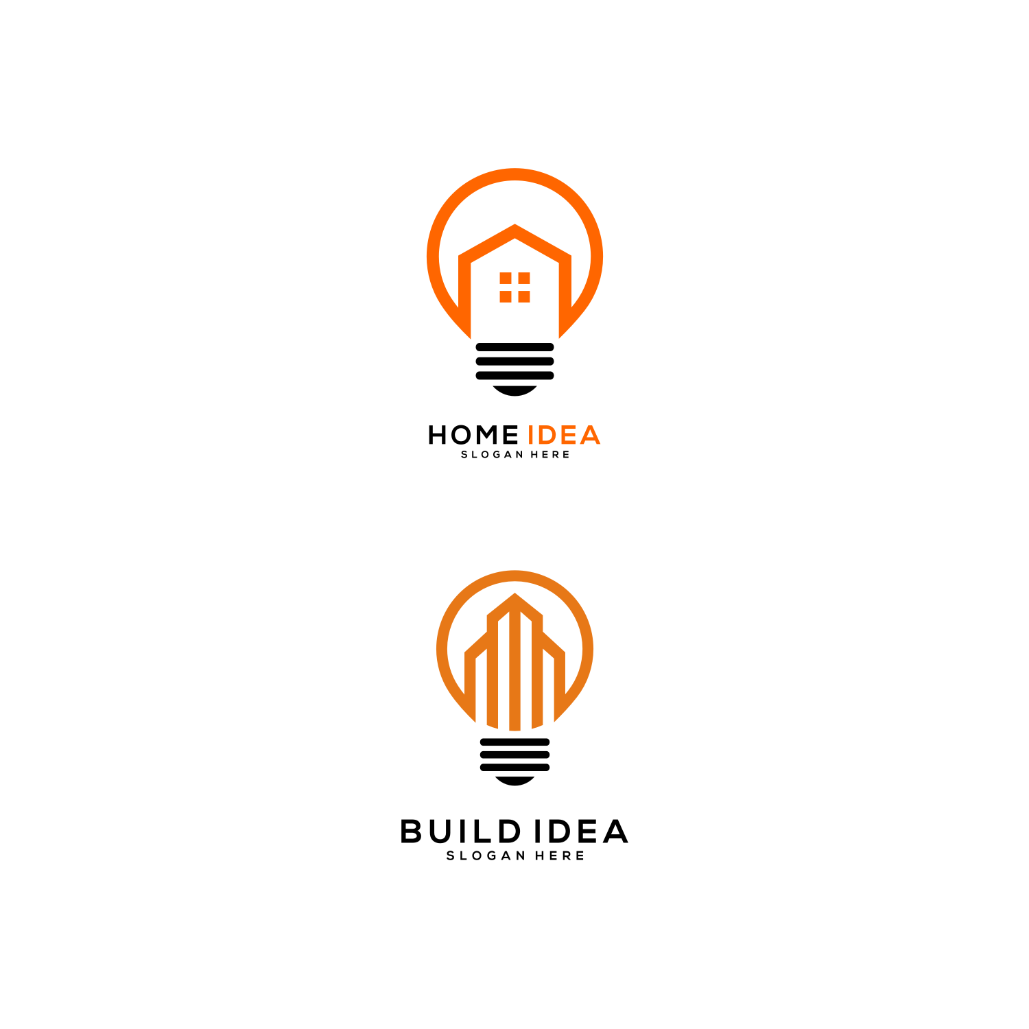 Real Estate Bulb Logo Vector Design cover image.
