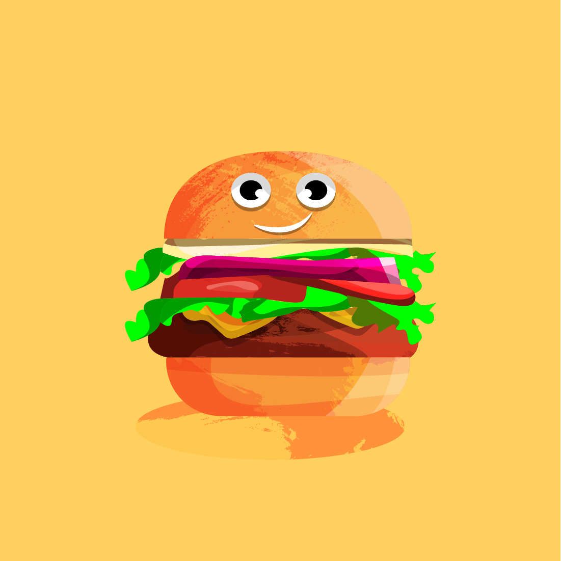 Fast Food Illustrations burger.