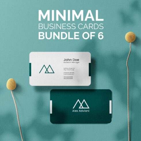 Minimal Business Cards Bundle cover image.