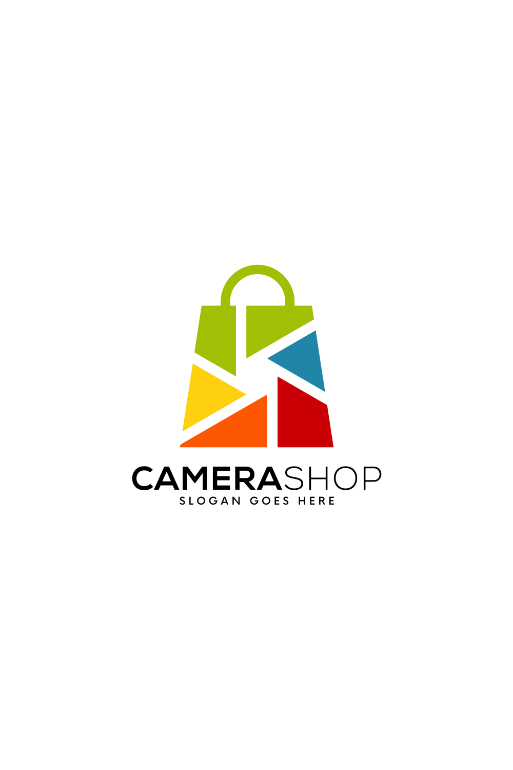 Camera Shop Logo Vector Design pinterest image.
