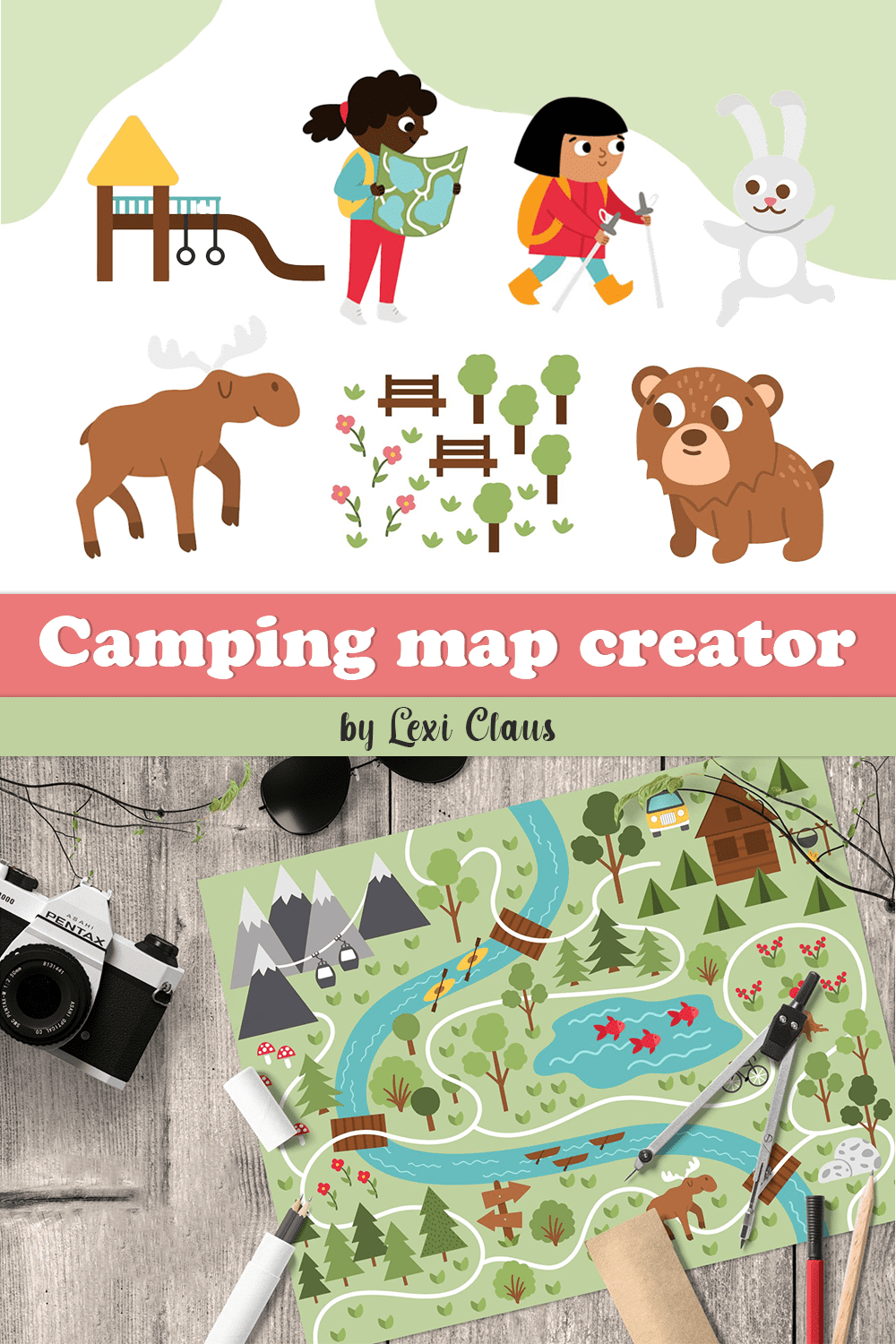 camping map creator pinterest