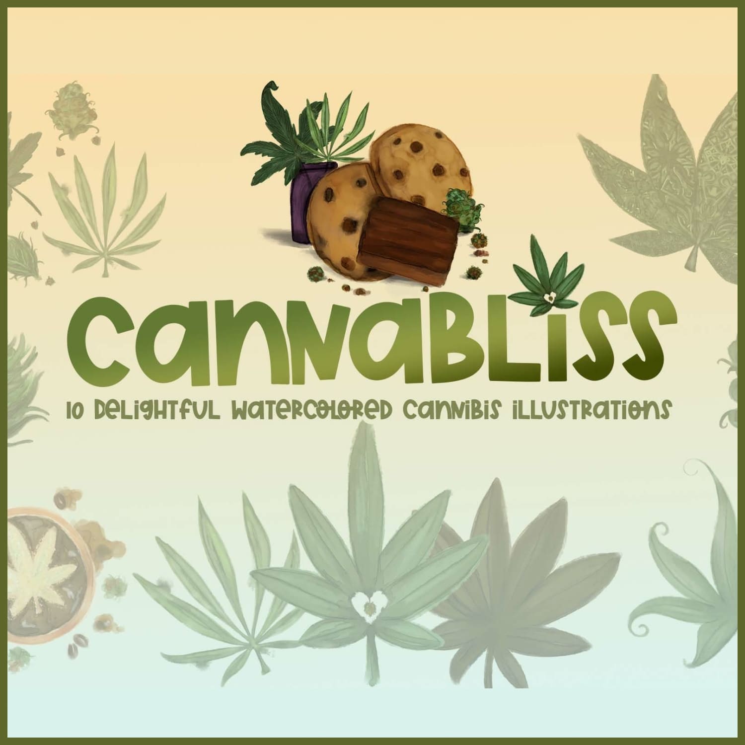 Cannabis Clipart - main image preview.