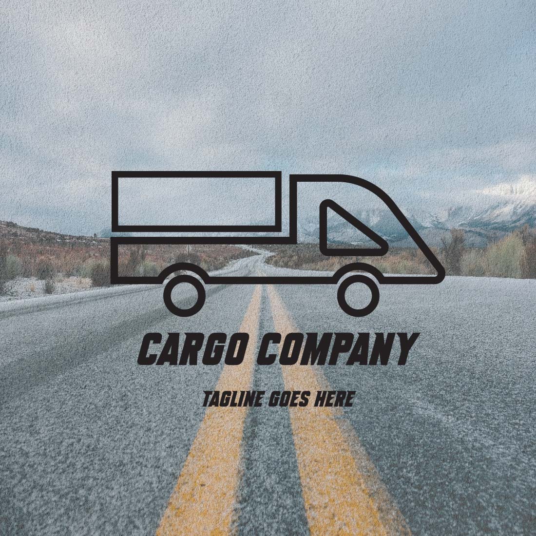 6 Cargo Truck Logo Templates for cargo company.