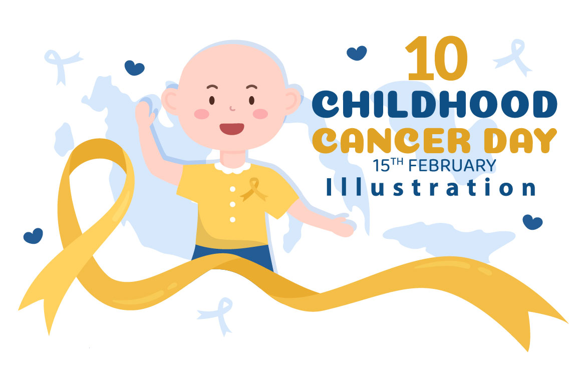 10 International Childhood Cancer Day Illustration facebook image.