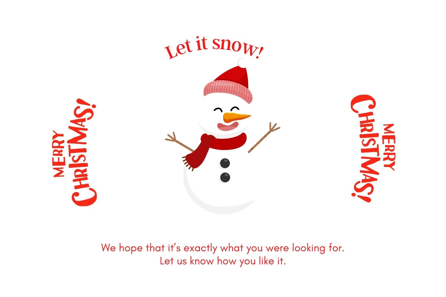 15 Christmas Snowman Cliparts, let it snow design.