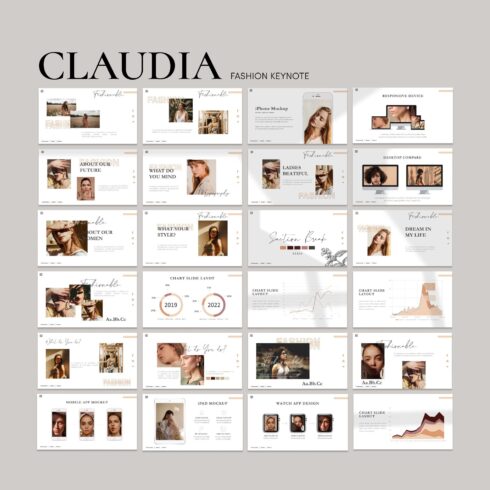 Claudia fashion keynote - main image preview.