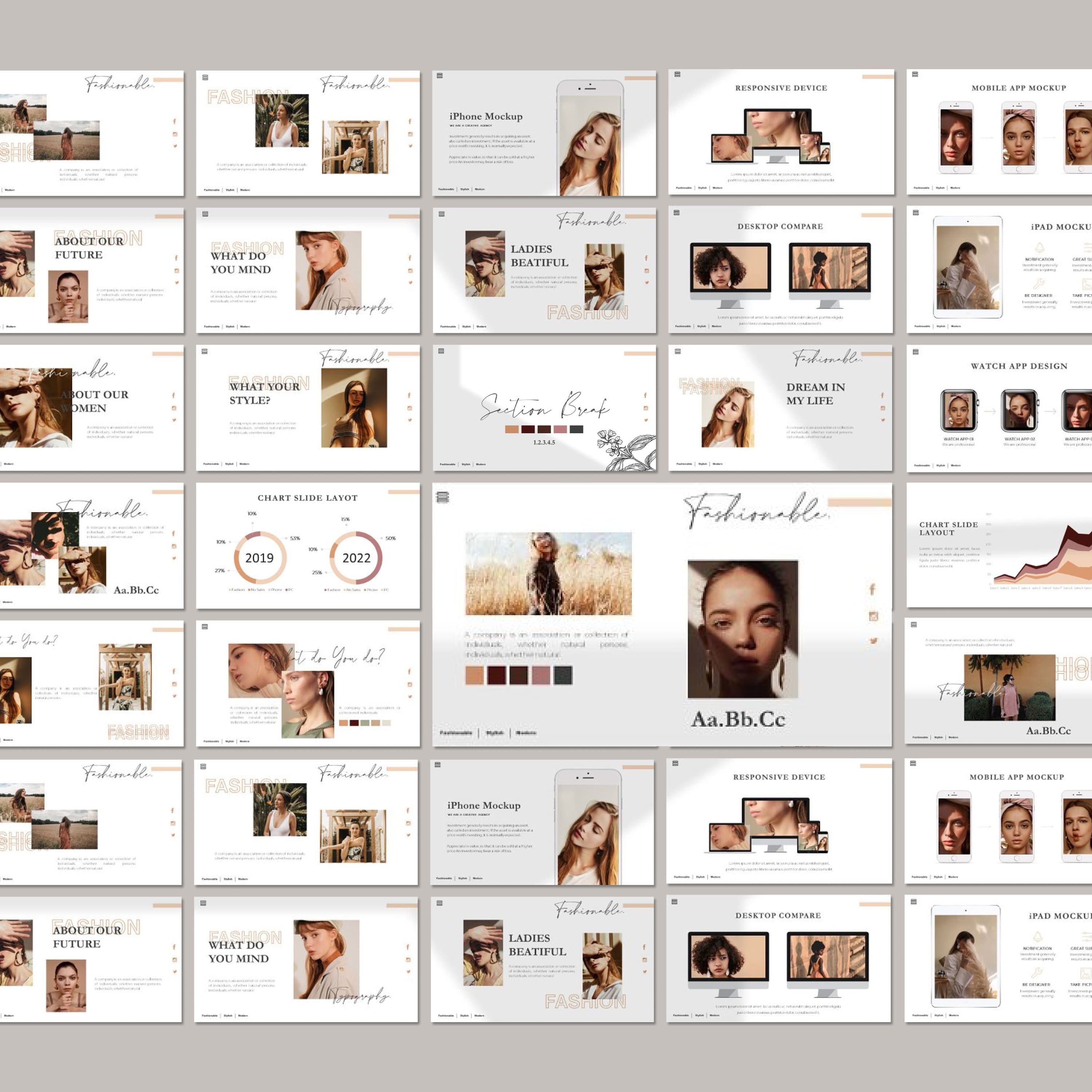 CLAUDIA | Fashion Powerpoint from Barland Design.