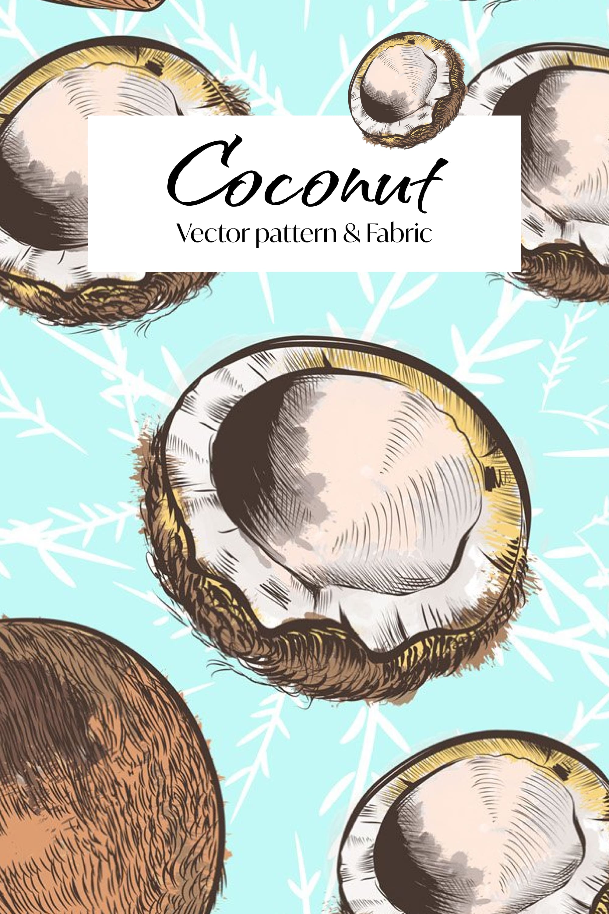 coconut vector pattern for wallpaper or fabric pinterest