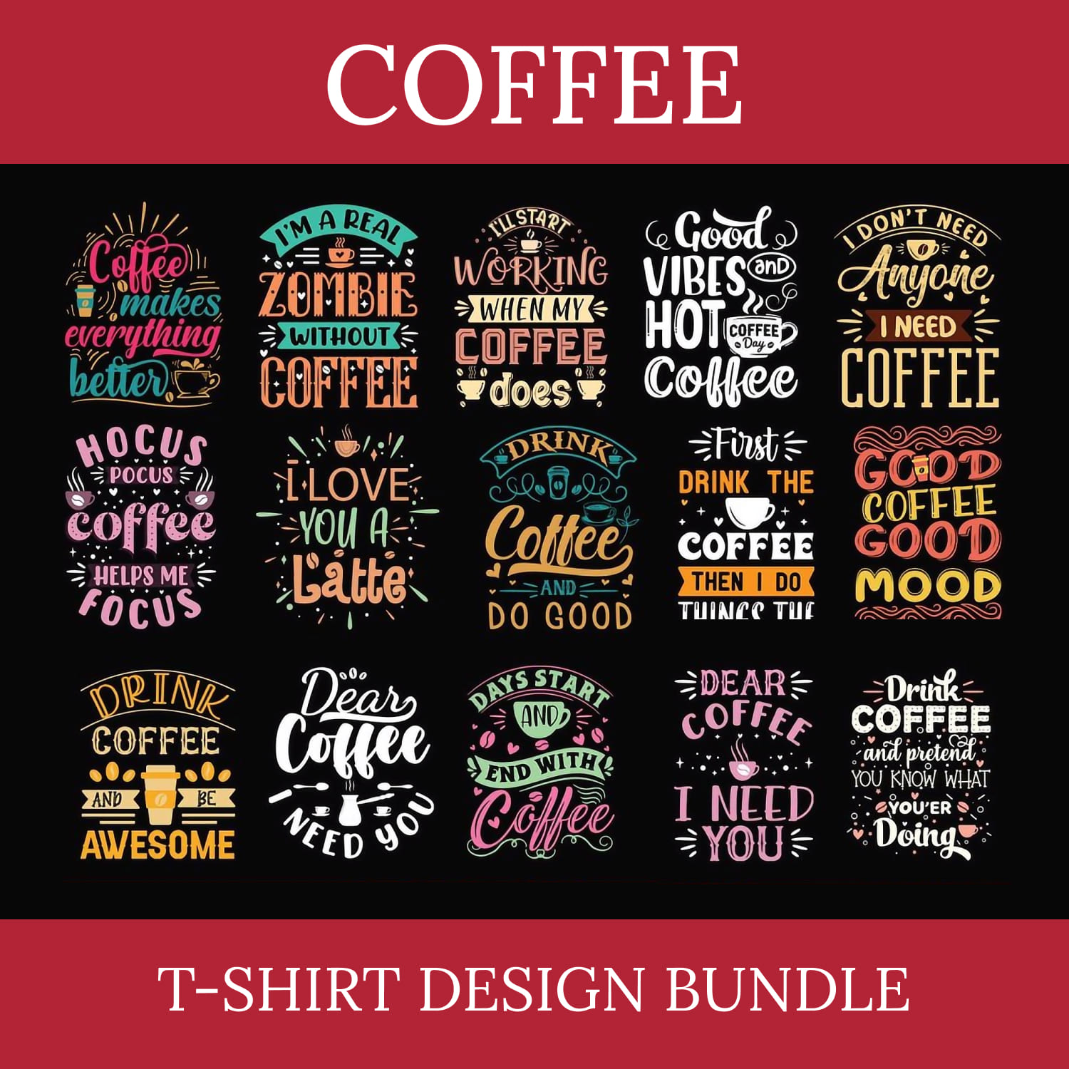 Coffee SVG Design Bundle.