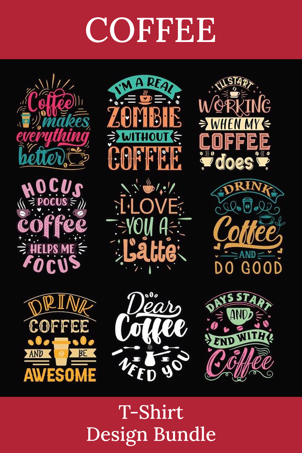 coffee svg design bundle 02