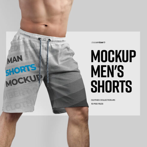 10 Mockups Athletic Shorts Man cover image.