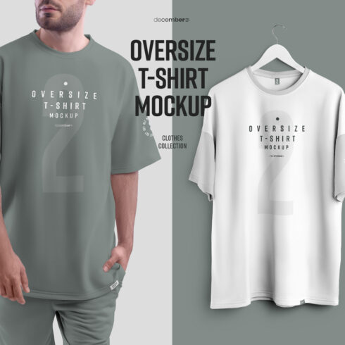 16 Mockups Oversize T-shirt cover image.