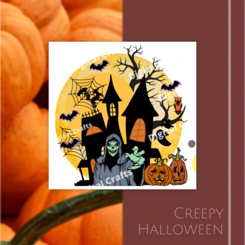 Creepy Halloween Clipart,Halloween Scary.