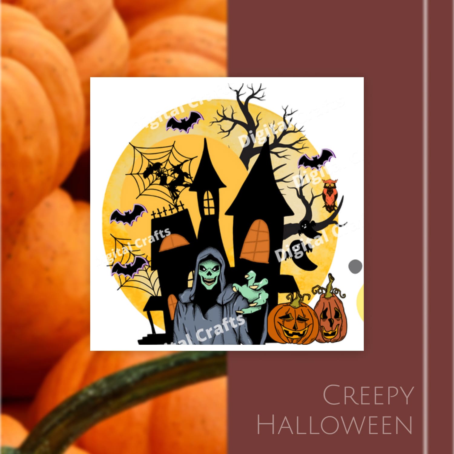 Creepy Halloween Clipart,Halloween Scary.